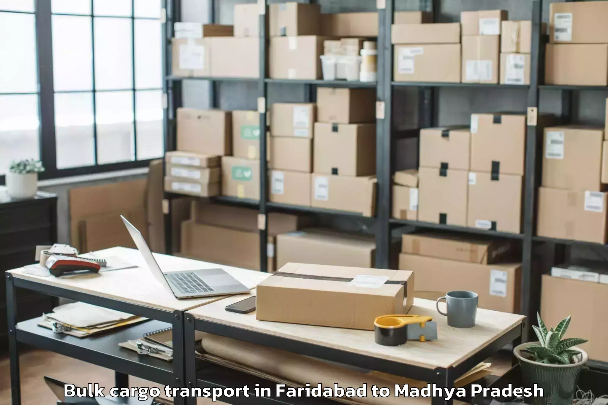 Discover Faridabad to Manpur Bulk Cargo Transport